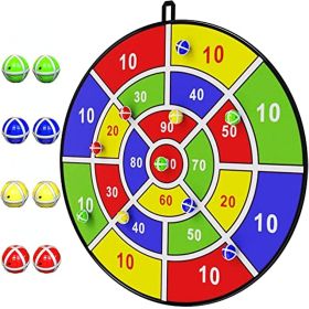 26 Inch Kids Dart Board With 8 Sticky Balls; Boys Toy; Indoor/Sport Outdoor Fun Party Game Toy For 3 4 5 6 7 8 9 10 11 12 Years Old Boys And Girl