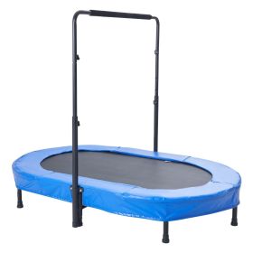 56" Trampoline for Kids Foldable Mini Toddler Trampoline Indoor Outdoor