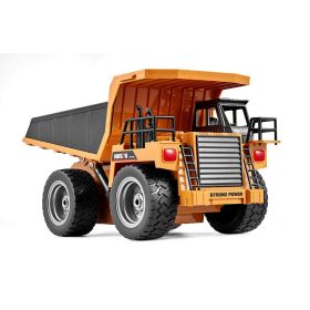 Christmas Gift! VEVOR RC Remote Control Dump Truck Toy Construction Vehicle Toy 9CH 1:18 Scale