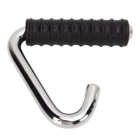 Fitness Handle Grip Silver C Shaped Universal Rubber Wrapped Training Pull Bar for Gym (Option: as picture)