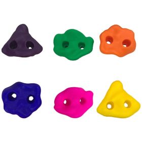 10Pcs Multi Colour Textured Climbing Rocks Wall Stones Kids Assorted Kit Bolt (Option: as picture)