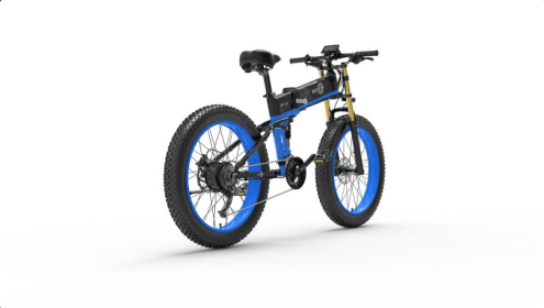 BEZIOR X PLUS E-Bike E-bicycle 1500W Motor 26x4.0  Fat Tire Black Grey (Option: BlackBlue)