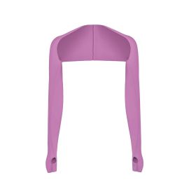 Sunscreen Shawl Arm Sleeve Outdoor Men's And Women's Outdoor Sports Leisure Riding Golf Ice Silk Shoulder Length Sleeves (Color: Purple)