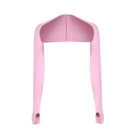 Sunscreen Shawl Arm Sleeve Outdoor Men's And Women's Outdoor Sports Leisure Riding Golf Ice Silk Shoulder Length Sleeves (Color: Pink)