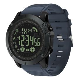 Bluetooth Smart Watch Sports Reminder Step Waterproof Outdoor Leisure (Color: Blue)