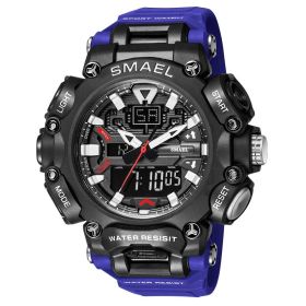 Men's Outdoor Sports Waterproof Electronic Watch (Color: Blue)