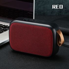 Wireless Bluetooth Speaker Mini Subwoofer Support TF Card Small Radio Player Outdoor Portable Sports Audio Support 16GB (Color: B02-Red)