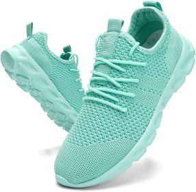 2022 Summer men's casual shoes light sneaker white large size outdoor breathable mesh fashion sports black running tennis shoes (Shoe Size: 38, Color: Green)