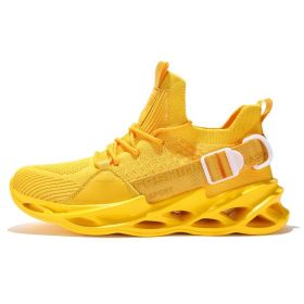 Women and Men Sneakers Breathable Running Shoes Outdoor Sport Fashion Comfortable Casual Couples Gym Mens Shoes Zapatos De Mujer (Shoe Size: 40, Color: G133 Yellow)