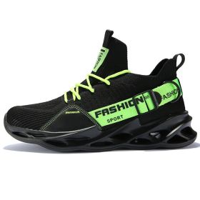 Women and Men Sneakers Breathable Running Shoes Outdoor Sport Fashion Comfortable Casual Couples Gym Mens Shoes Zapatos De Mujer (Shoe Size: 43, Color: G133 Black Green)