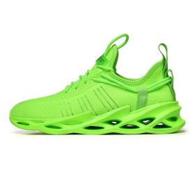 Women and Men Sneakers Breathable Running Shoes Outdoor Sport Fashion Comfortable Casual Couples Gym Mens Shoes Zapatos De Mujer (Shoe Size: 45, Color: G157 Green)