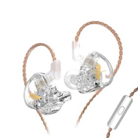 EDX Earphones 1 Dynamic HIFI Bass Earbuds In Ear Monitor Headphones Sport Noise Cancelling Headset (Ships From: China, Color: EDX Transparent MIc)