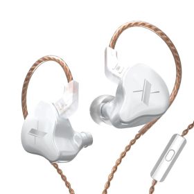 EDX Earphones 1 Dynamic HIFI Bass Earbuds In Ear Monitor Headphones Sport Noise Cancelling Headset (Ships From: China, Color: EDX white Mic)