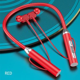 Wireless Headphones Bluetooth 5.0 Neckband Earphones Magnetic Sports Waterproof TWS Earbuds Blutooth Headset With Microphone Mic (Ships From: China, Color: Red)