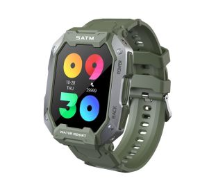 C20 three prevention sports intelligent wearable watch Outdoor waterproof monitoring heart rate and blood pressure multi-function (colour: green)