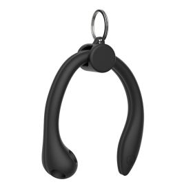 Headphones Case Ear Hook BT Wireless Headset Universal Sports Accessories Anti-lost Anti-drop Headphones Case For Airpods (Color: Black)