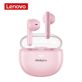 Original Lenovo LP1 Pro TWS Earphone Wireless Bluetooth Headphones Waterproof Sport Headsets Noise Reduction Earbuds with Mic (Color: Pink)