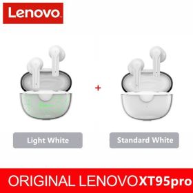 XT95 Pro Bluetooth Earphone 9D HIFI Sound Sport Waterproof TWS Wireless Earbuds with Mic for iPhone Xiaomi Headphone (Ships From: China, Color: white1Lightwhite1)