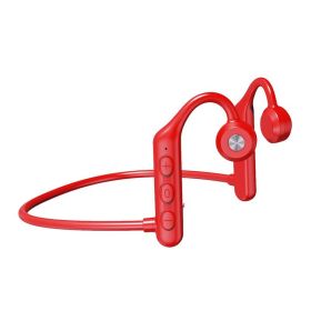 G25 Wireless Headset; Bluetooth 5; 0; Bone Conducting Audio Equipment; OpenEAR; Outdoor Sports; Stereo; Waterproof; Microphone (Color: Red)