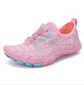 New children's fitness sports shoes outdoor beach swimming shoes upstream stream shoes (Color: Pink, size: 29)