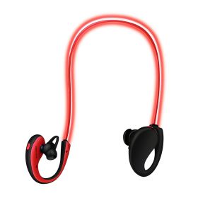 Wireless Sports Headsets Wireless V4.1 Neckband Earphones HD Stereo Sweat-proof Headphones Earbuds (Color: Red)