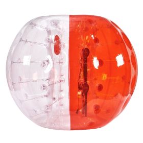 VEVOR Inflatable Bumper Ball 1-Pack, 5FT/1.5M Body Sumo Zorb Balls for Teen & Adult (Color: Red Split)