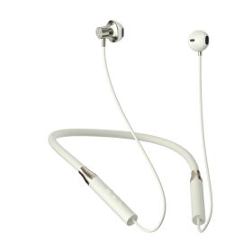 Bluetooth headset neck type ultra-long standby noise reduction for Apple Huawei 5.3 wireless in-ear sports headphones (Color: H2 white)