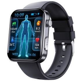 Smartwatch heart monitor all day heart rate detection bracelet sports watch (Color: vinyl)