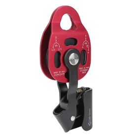 4KN Aluminium Heavy Duty Single Swivel Rope Pulley Block for 8-12mm Rope Climbing Pulley (Option: as picture)